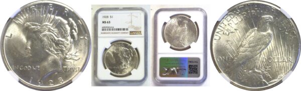 1928 Peace Dollar  -  NGC MS-63