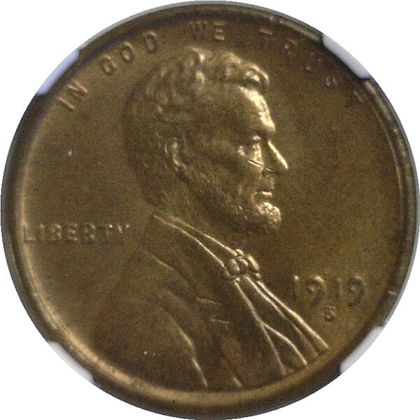 1919-S Lincoln Cent  -  NGC MS-64 RB - Image 2