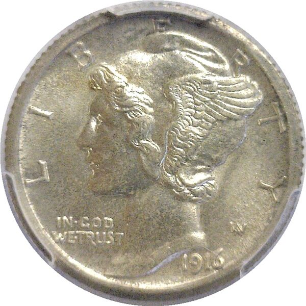 1916-S Mercury Dime.  -   PCGS MS-64 FB - Image 2