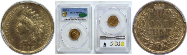 1908-S Indian Head Cent  -  PCGS MS-65 RB  CAC