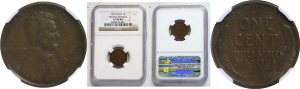 1922 No D  Lincoln Cent   -   NGC XF-40