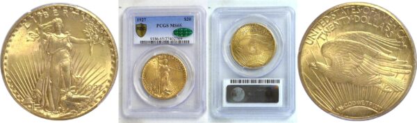 1927 $20 St. Gaudens  -  PCGS MS-65  CAC