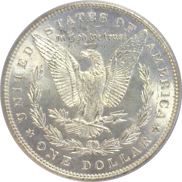 1887/6 Morgan Dollar  -  PCGS MS-63 - Image 3