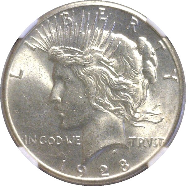 1928 Peace Dollar  -  NGC MS-63 - Image 2