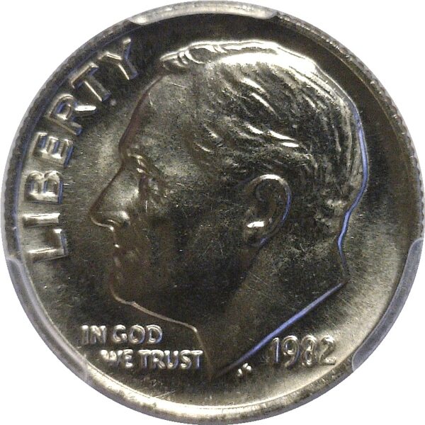 1982 Roosevelt Dime  -  PCGS MS-65 - Image 2