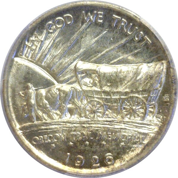 1926-S Oregon Trail Commemorative Half Dollar. -  PCGS MS-67 CAC - Image 3