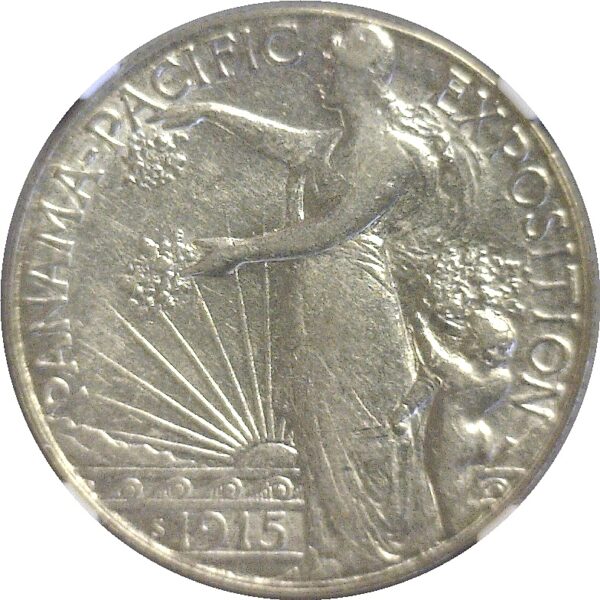 1915-S Panama-Pacific Commemorative Half Dollar  -  NGC AU-53 - Image 2