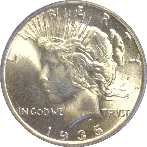 1935-S Peace Dollar  -  PCGS MS-66 - Image 2