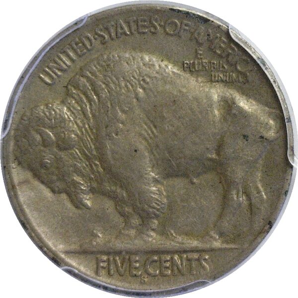 1913-S T-2. Buffalo Nickel  -  PCGS AU-53 - Image 3