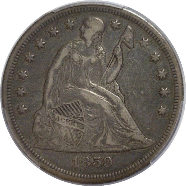 1859-O Seated Liberty Dollar   -   PCGS VF-30 - Image 2