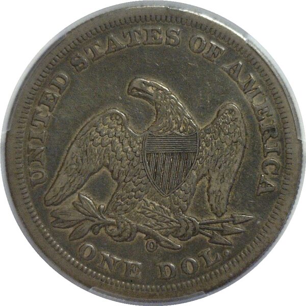 1859-O Seated Liberty Dollar   -   PCGS VF-30 - Image 3