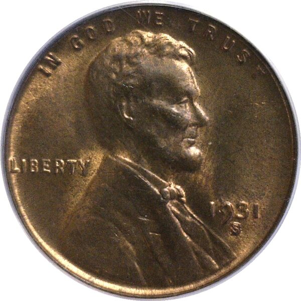 1931-S Lincoln Cent  -  PCGS MS-65 RB - Image 2