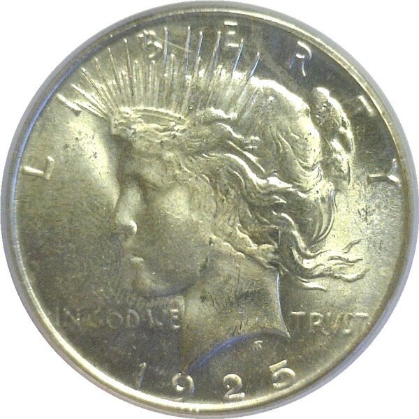 1925-S Peace Dollar  -  PCGS MS-64  CAC - Image 2