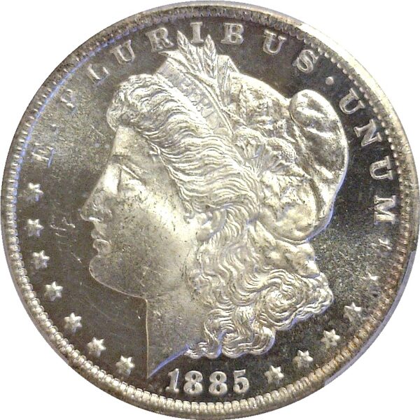 1885-CC Morgan Dollar.  -   PCGS MS-64 DMPL.  CAC - Image 2