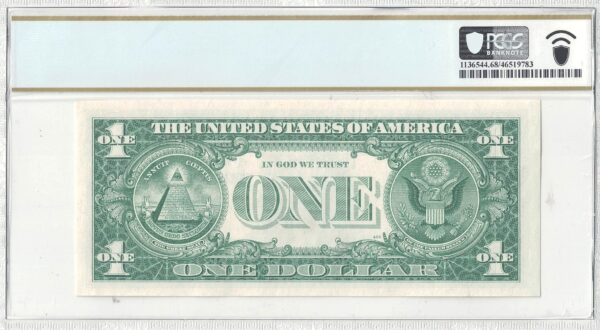 1957-B $1 Silver Certificate Fr 1621 Mismatched Serial Number Error PCGS 68 PPQ - Image 3