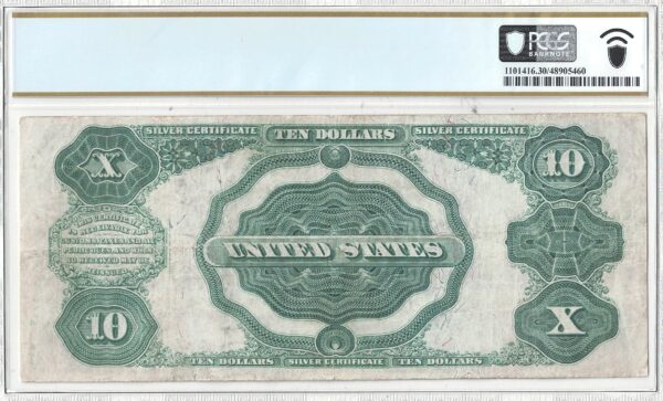 1908 $10 Silver Certificate Fr-304 PCGS VF-30 - Image 3