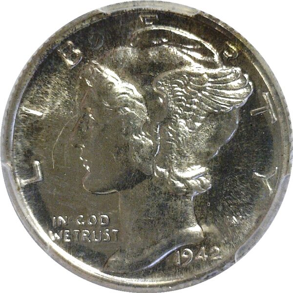 1942 Mercury Dime  -  PCGS PR-67 - Image 2