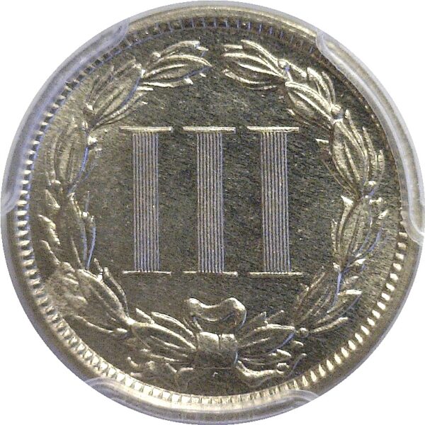 1883 Nickel Three Cent. -  PCGS PR-66. CAC - Image 3