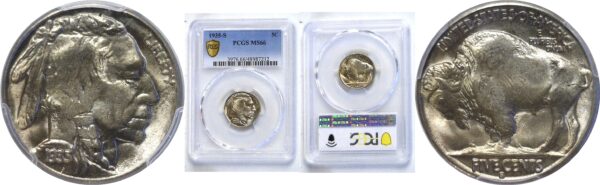 1935-S Buffalo Nickel  -  PCGS MS-66