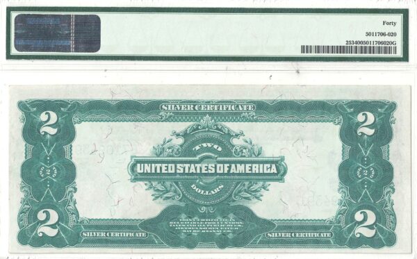 1899 $2 Silver Certificate  Fr 253 PMG-40 - Image 3