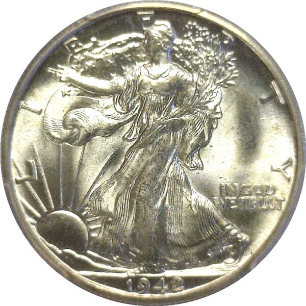 1942-D Walking Liberty Half Dollar. -  PCGS MS-66 - Image 2