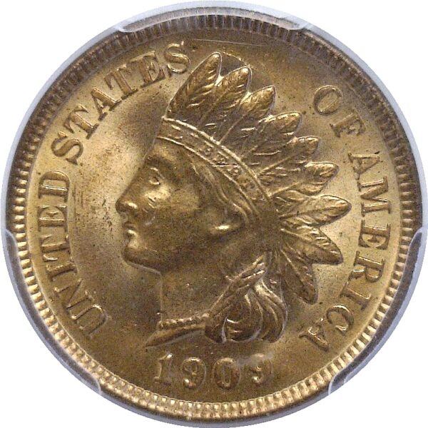 1909 Indian Head Cent  -  PCGS MS-65 RD - Image 2