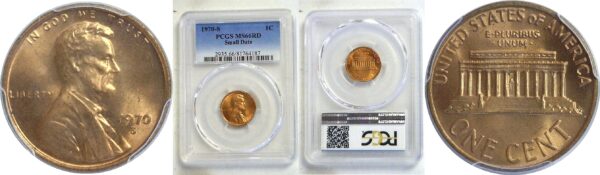 1970-S Lincoln Cent  -  PCGS MS-66 RD