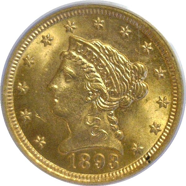 1893 $2 1/2 Liberty  -  PCGS MS-64 - Image 2