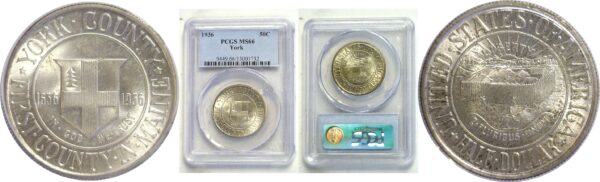 1936 York Commemorative Half Dollar  -  PCGS MS-66