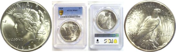 1928 Peace Dollar  -  PCGS MS-64