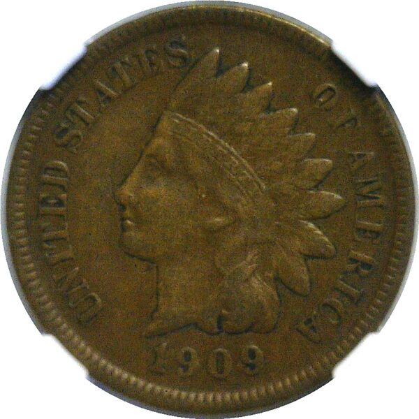 1909-S Indian Head Cent  -  NGC XF-40 - Image 2