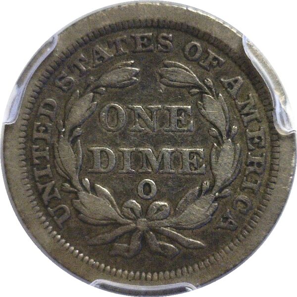 1845-O Seated Liberty Dime  -  PCGS VF-25 - Image 3