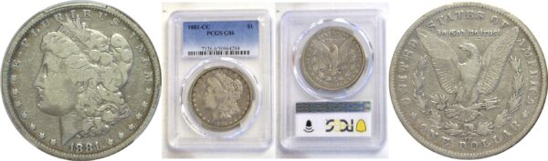 1881-CC Morgan Dollar -   PCGS G-6