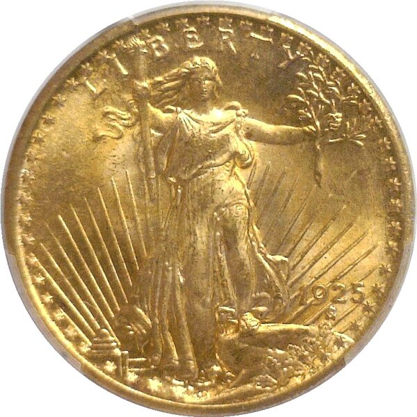 1925 $20 St. Gaudens  -  PCGS MS-66 - Image 2