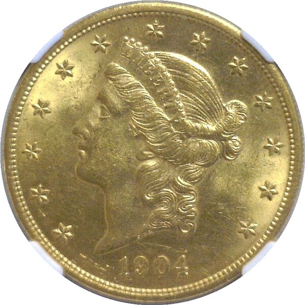 1904 $20 Liberty  -  NGC MS-62 - Image 2