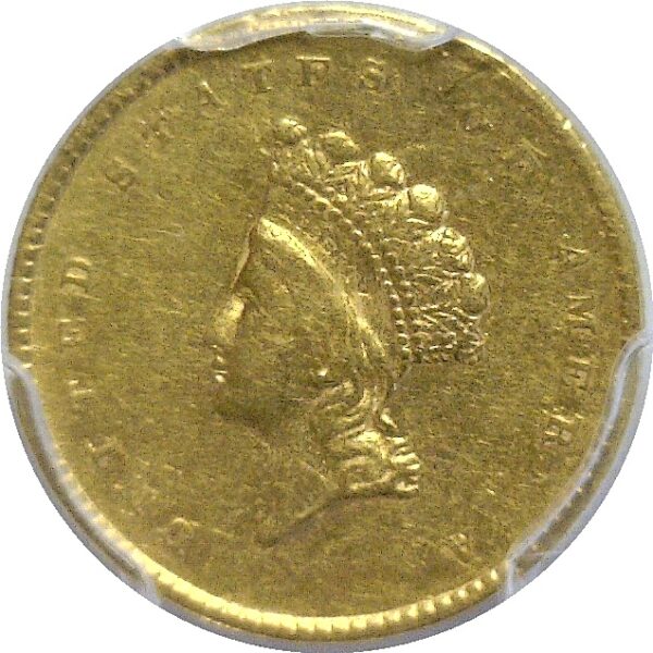 1855 One Dollar Gold Coin  -  PCGS XF-40 - Image 2