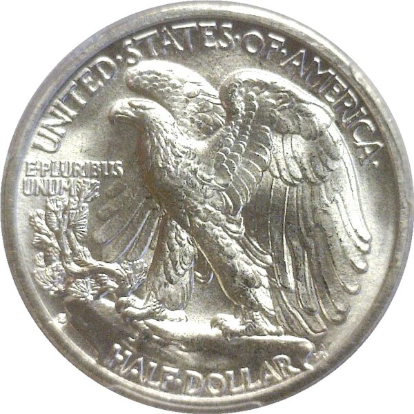 1936-S Walking Liberty Half Dollar  -  PCGS MS65+  CAC - Image 3