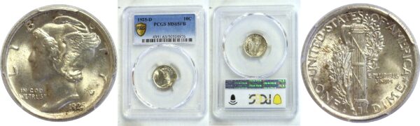 1925-D Mercury Dime  -  PCGS MS-65 FB