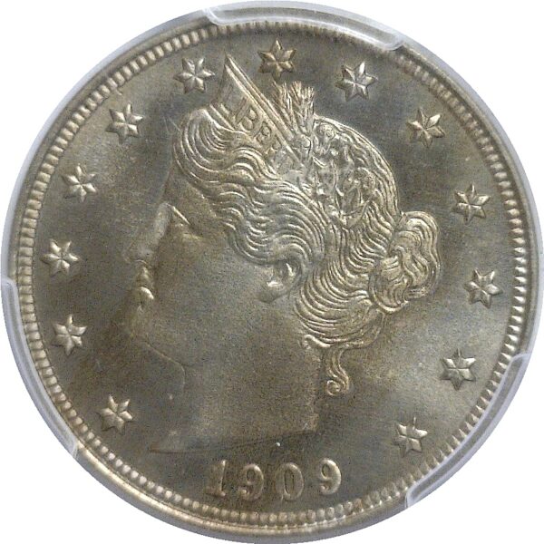 1909 Liberty Nickel   -   PCGS PR-66  CAC - Image 2