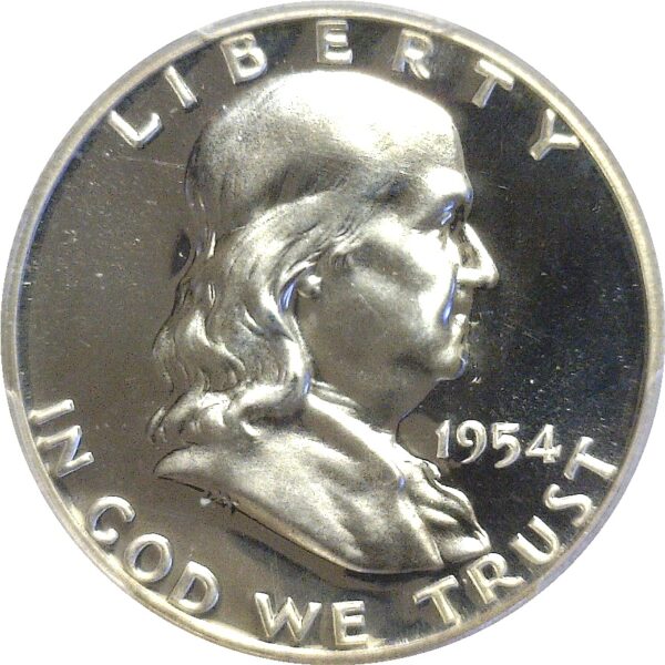 1954 Franklin Half Dollar  -  PCGS PR-67 CAM - Image 2