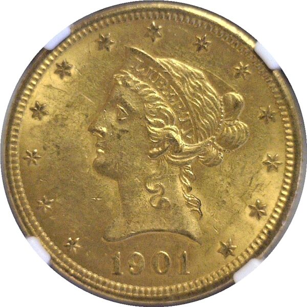 1901-O $10 Liberty  -  NGC MS-62+ - Image 2