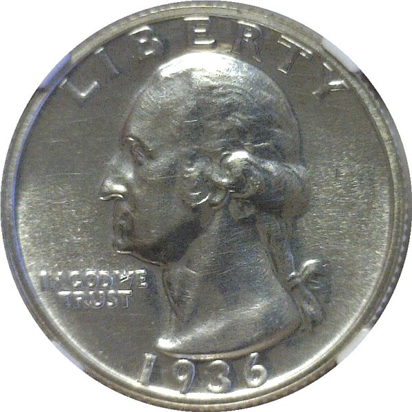 1936 Washington Quarters  -  NGC PF-62 - Image 2