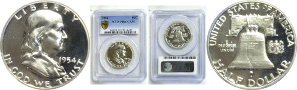 1954 Franklin Half Dollar  -  PCGS PR-67 CAM