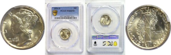 1926-D Mercury Dime  -  PCGS MS-66 FB