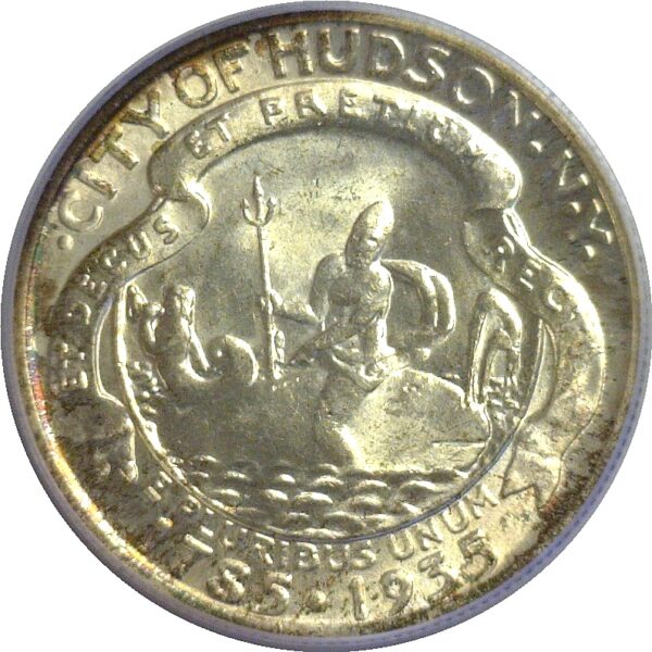 1935 Hudson Commemorative Half Dollar  -  PCGS MS-64 - Image 2