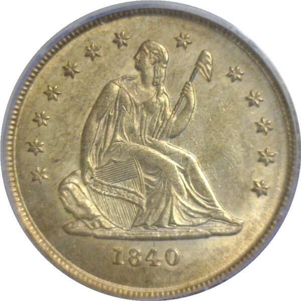 1840-O Seated Liberty Quarter  -  PCGS AU-58 - Image 2