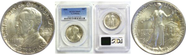 1936 Lynchburg Commemorative Half Dollar  -  PCGS MS-65