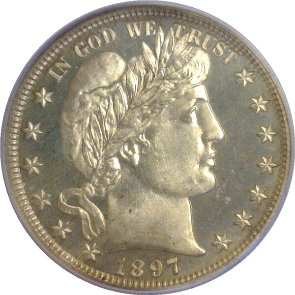 1897 Barber Half Dollar  -  PCGS PR-64 CAM - Image 2