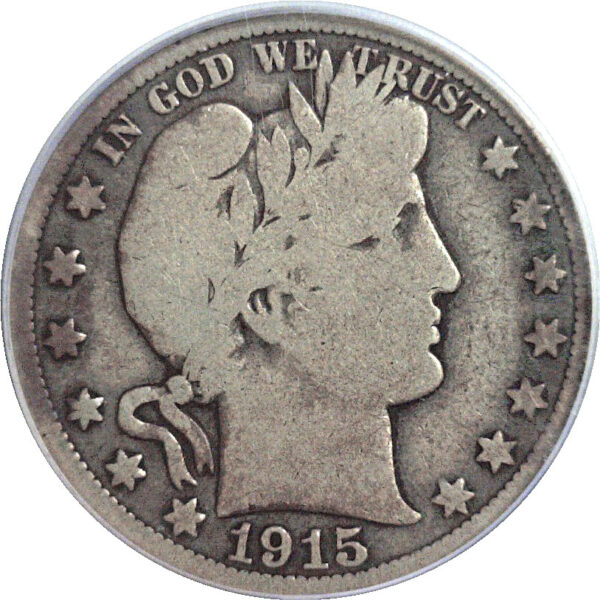 1915 Barber Half Dollar  -  PCGS VG-8 - Image 2