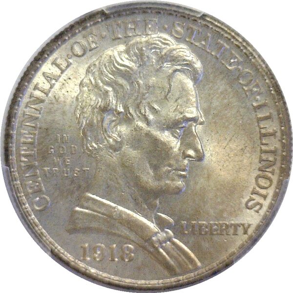 1918 Lincoln Commemorative Half Dollar  -  PCGS MS-66 - Image 2